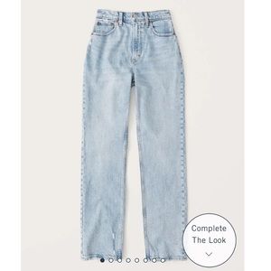Abercrombie Curve Love Ultra High Rise 90s Straight Jean